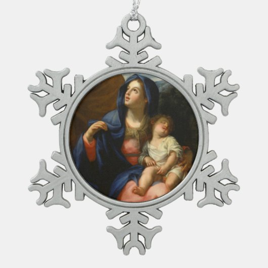 De rest van de vlucht naar Egypte Tin Sneeuwvlok Ornament (Voorkant)