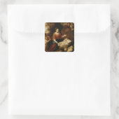De rest van de vlucht naar Egypte Vierkante Sticker (Tas)