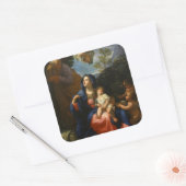 De rest van de vlucht naar Egypte Vierkante Sticker (Envelop)