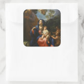 De rest van de vlucht naar Egypte Vierkante Sticker (Tas)