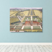 De rest van het huis in Bedfordshire gegraveerd do Canvas Afdruk (Insitu (Houten vloer))