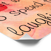 De rest van mijn leven lachen 20 "x 20", Poster (Hoek)