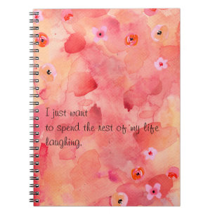 De rest van mijn leven lachen Notitieboek (80 Pgs 