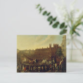 De restauratie van Charles II in Whitehall Briefkaart (Staand voorkant)