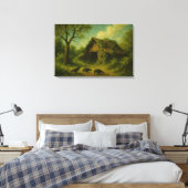 De Restauratie: Zomerbloei op de Grens Canvas Afdruk (Insitu (Slaapkamer))