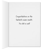 De Resultaten van het examen feliciteren Kaart (Binnen (Rechts))