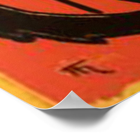 De retourzending van de zwarte kattendop poster (Hoek)