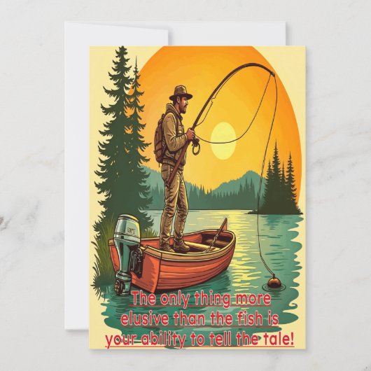 De retraite van een visser kaart (Voorkant)