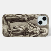 De Retreen Christus staat op een heuvel  Case-Mate iPhone Case (Achterkant (horizontaal))