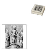 De Retreen Christus staat op een heuvel Rubberstempel (Gestempeld)
