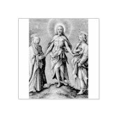 De Retreen Christus staat op een heuvel Rubberstempel (Afrduk)