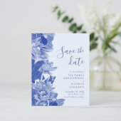 De Retro Blue Floral van de begroting met Foto spa (Staand voorkant)