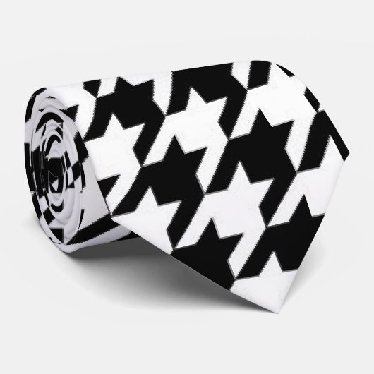 DE RETRO HOUNDSTOTH NECKTIE STROPDAS (Opgerold)