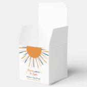 De retro is hier het Son Baby shower Bedankdoosjes (Geopend)