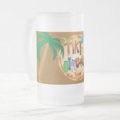 De Retro Tiki Bar-partij personaliseren Matglas Bierpul (Voorkant links)