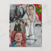 De Retro Vrouwen Collage Briefkaart (Voorkant)