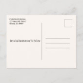 De Reünie van de familie bewaart de Datum de hoogt Aankondigingskaart (Achterkant)