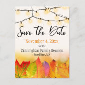 De Reünie van de familie bewaart de Datum de hoogt Aankondigingskaart (Voorkant)