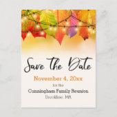 De Reünie van de familie bewaart de Datum de hoogt Aankondigingskaart (Voorkant)