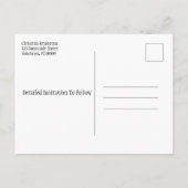 De Reünie van de familie sparen de Datum herfst Kl Aankondigingskaart (Achterkant)