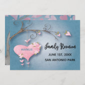 De Reunion die sparen de boom van het Begin van de Save The Date (Voorkant / Achterkant)