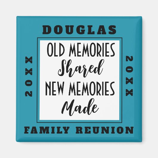 De Reunion Souvenir van de familie kiest een Magne Magneet (Voorkant)
