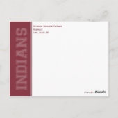 De Reunion sparen-de-Datum Aankondiging van de kla Briefkaart (Achterkant)