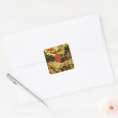 De reurrectie, panel van St. Thomas Altar Vierkante Sticker (Envelop)