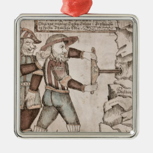 De reus Baugi, overtuigd door Odin Metalen Ornament