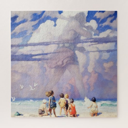 “De reus” sprookjeskunst van NC Wyeth Legpuzzel (Verticaal)