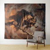 De reusachtige Minotaurus van het Labyrint Wandkleed (In Situ (horizontaal))