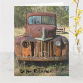 De reuze Grappige Kaart van de Pensionering - (Gele Bloem)