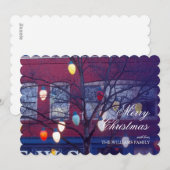 De reuze lichten van de Kerstboom in Seattle Feestdagenkaart (Voorkant / Achterkant)