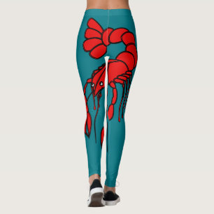 De reuze rode rivierkreeften van de pret leggings