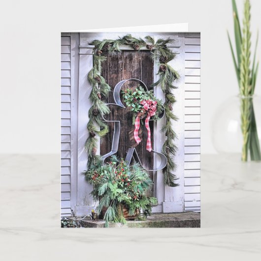 De reuze Snijder van het Koekje van het Man van de Feestdagen Kaart (Voorkant)