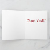 De reuze Tekkel van de Cartoon dankt u kaardt Bedankkaart (Binnen)