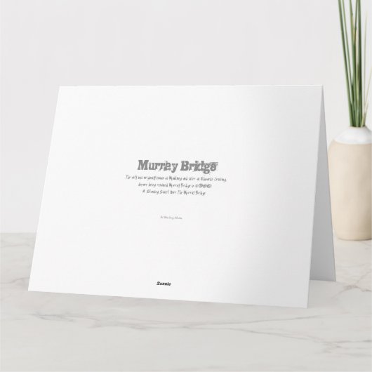 De ReuzeKerstkaart van de Brug van Murray Kaart (Achterkant)