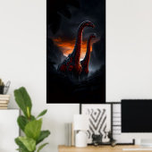 De Reuzen bij Zonsondergang Poster (Thuiskantoor)