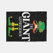 De Reuzen Leprechaun St. Patrick's Dag Matching Fleece Deken (Voorkant (Horizontaal))