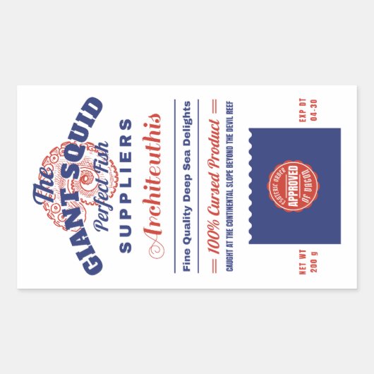 De reuzeninktvisvisserij Innsmouth Rechthoekige Sticker (Voorkant)