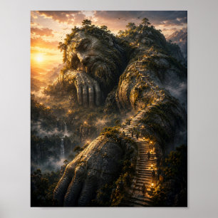 De Reuzenposter van de Trap Poster