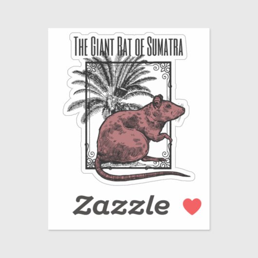 De reuzenrat van Sumatra Holmesian Sherlock Holmes Sticker (Vel)