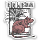 De reuzenrat van Sumatra Holmesian Sherlock Holmes Sticker (Voorkant)