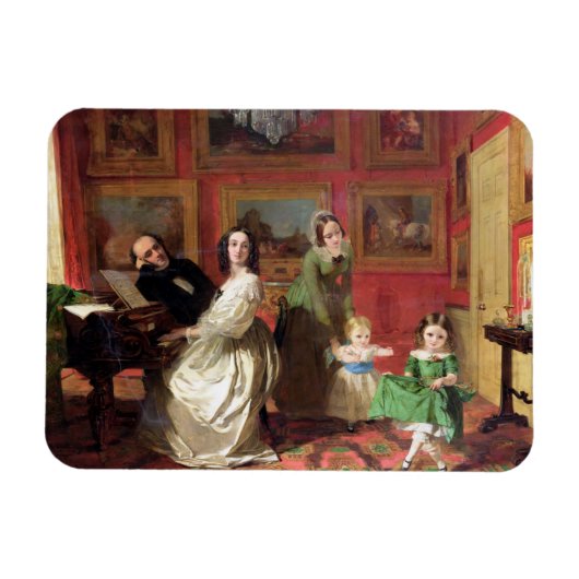 De Rev. en mevrouw Palmer-Lovell met hun dochter Magneet (Horizontaal)