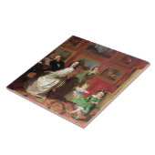 De Rev. en mevrouw Palmer-Lovell met hun dochter Tegeltje (Zijkant)