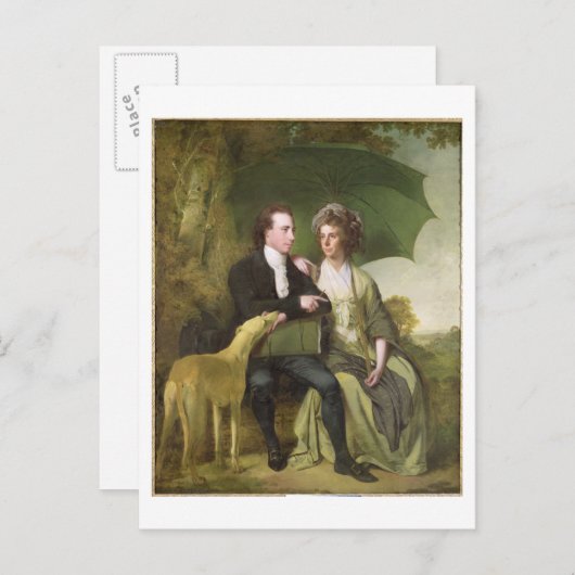 De rev. en mevrouw Thomas Gisborne van Yoxhall Lod Briefkaart (Voorkant / Achterkant)