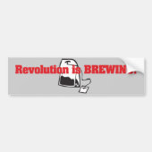 De revolutie breekt bumpersticker (Voorkant)
