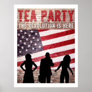 De revolutie is hier poster