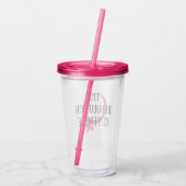 De revolutie is Vrouw Acryl Drinkbeker (Achterkant)