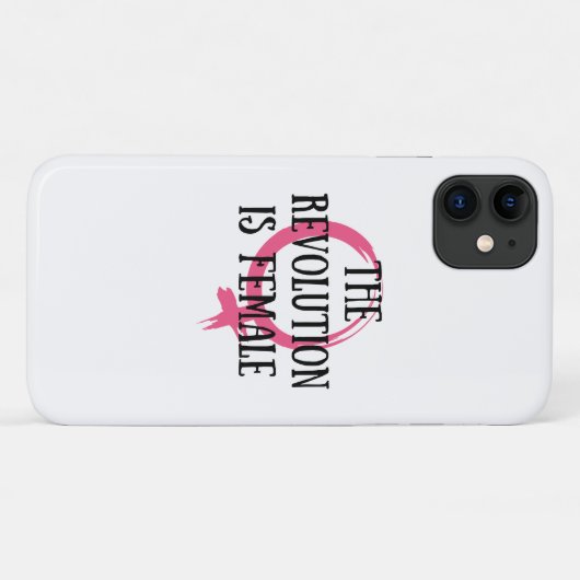 De revolutie is Vrouw Case-Mate iPhone Case (Achterkant (horizontaal))